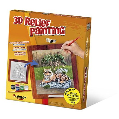 3D reliéf tiger